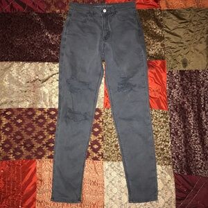 American Eagle Super Stretch Charcoal Jeans